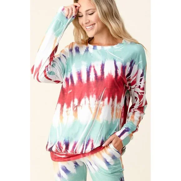 Blumin Ink Art Tie Dye Jogger Set